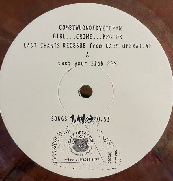 Combatwoundedveteran : I Know A Girl Who Develops Crime Scene Photos (LP, Album, Ltd, RE, Bro)