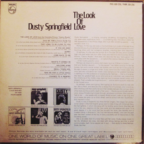 Dusty Springfield : The Look Of Love (LP, Album, Mer)