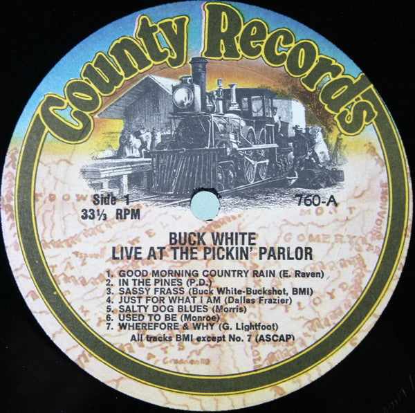 Buck White & The Downhome Folks* : In Person (At Randy Wood's Old Time Picking Parlor) (LP, Album, All)