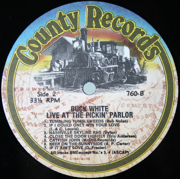 Buck White & The Downhome Folks* : In Person (At Randy Wood's Old Time Picking Parlor) (LP, Album, All)
