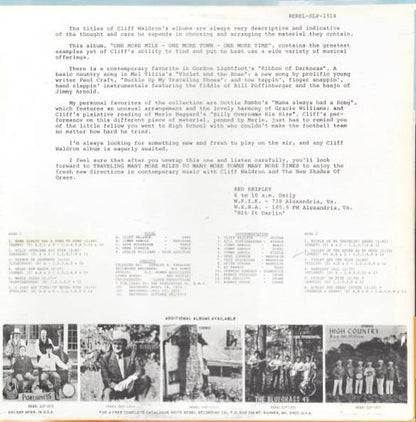 Cliff Waldron & The New Shades Of Grass* : One More Mile - One More Town - One More Time (LP, Album)