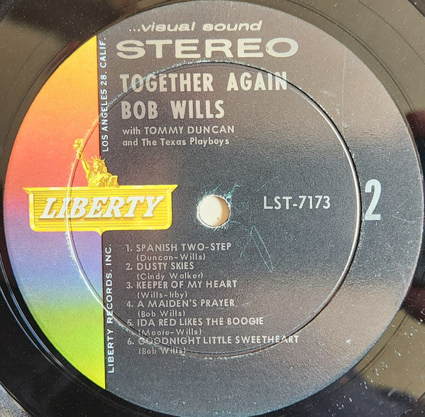 Bob Wills / Tommy Duncan* And The Texas Playboys : Together Again (LP, Album, Ind)