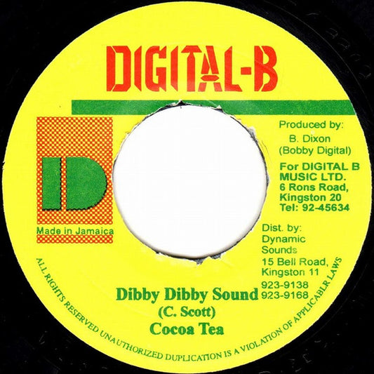 Cocoa Tea : Dibby Dibby Sound (7", RP)