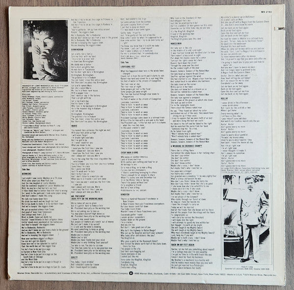 Randy Newman : Good Old Boys (LP, Album, RE, Win)