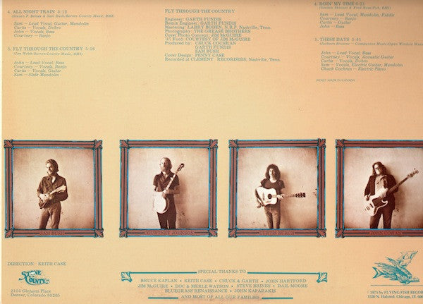 New Grass Revival : Fly Through The Country (LP, Album, Red)
