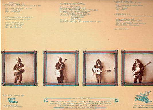 New Grass Revival : Fly Through The Country (LP, Album, Red)