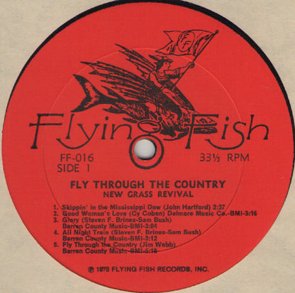 New Grass Revival : Fly Through The Country (LP, Album, Red)