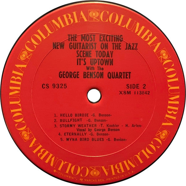 The George Benson Quartet : It's Uptown (LP, Album, RE, Pit)