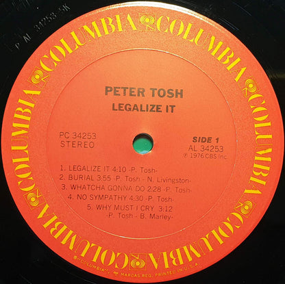 Peter Tosh : Legalize It (LP, Album, Pit)