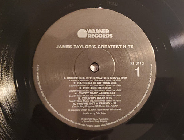 James Taylor (2) : James Taylor's Greatest Hits (LP, Comp, RM, 180)