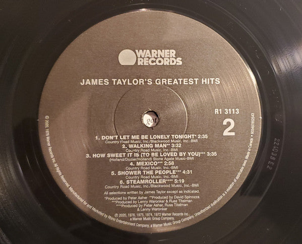 James Taylor (2) : James Taylor's Greatest Hits (LP, Comp, RM, 180)