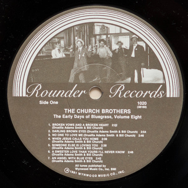 The Church Brothers : The Early Days Of Bluegrass - Volume 8 (LP, Comp)