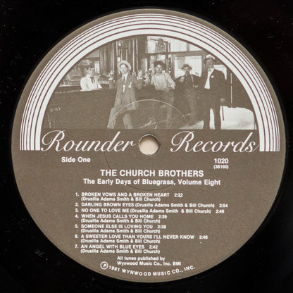 The Church Brothers : The Early Days Of Bluegrass - Volume 8 (LP, Comp)