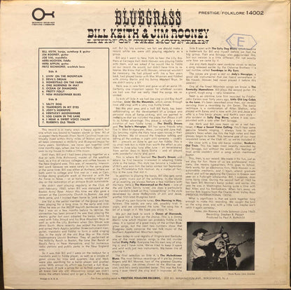 Bill Keith & Jim Rooney : Livin' On The Mountain (LP, Album)