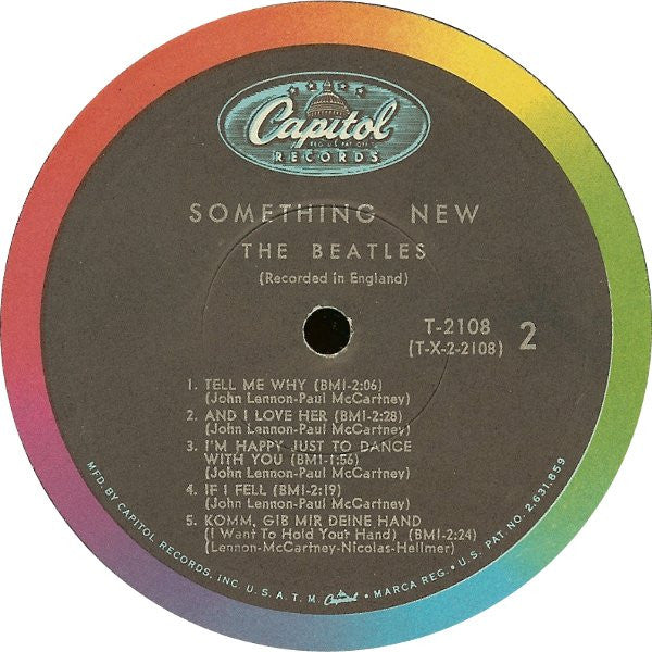 The Beatles : Something New (LP, Album, Mono, Scr)