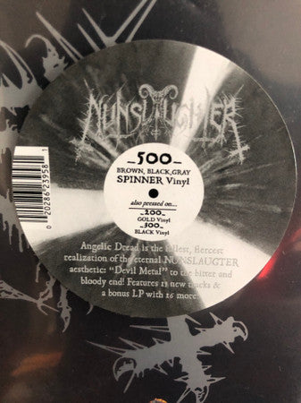 NunSlaughter : Angelic Dread (LP, Album, RE, Bro)