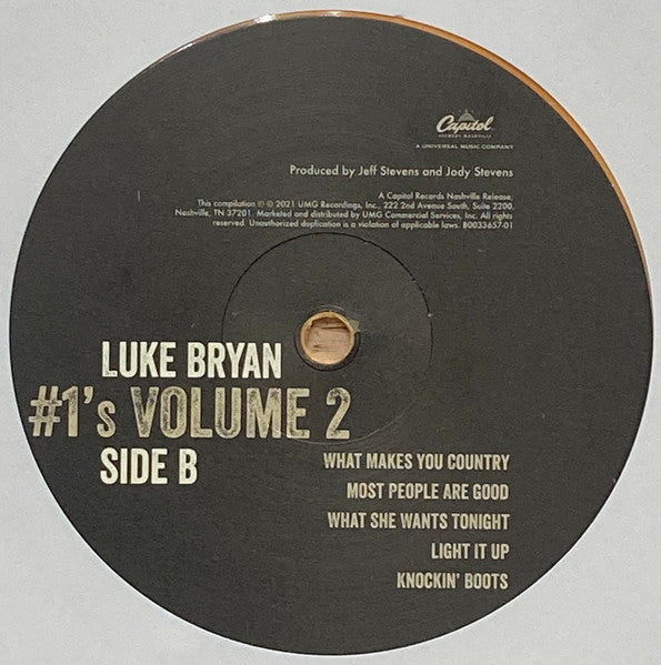 Luke Bryan : #1's Volume 2 (LP, Comp, Tan)