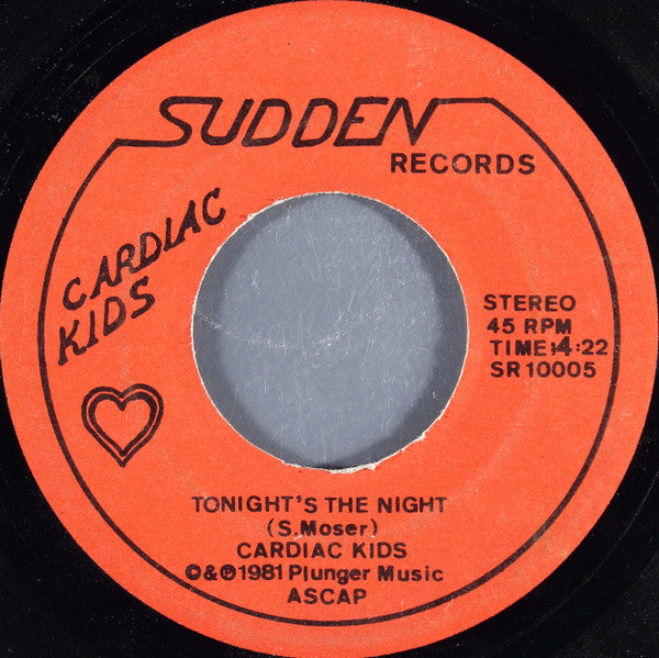 Cardiac Kids : Little Lies / Tonight's The Night (7", Single)