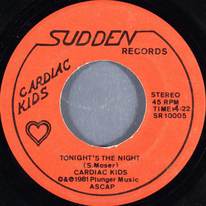 Cardiac Kids : Little Lies / Tonight's The Night (7", Single)