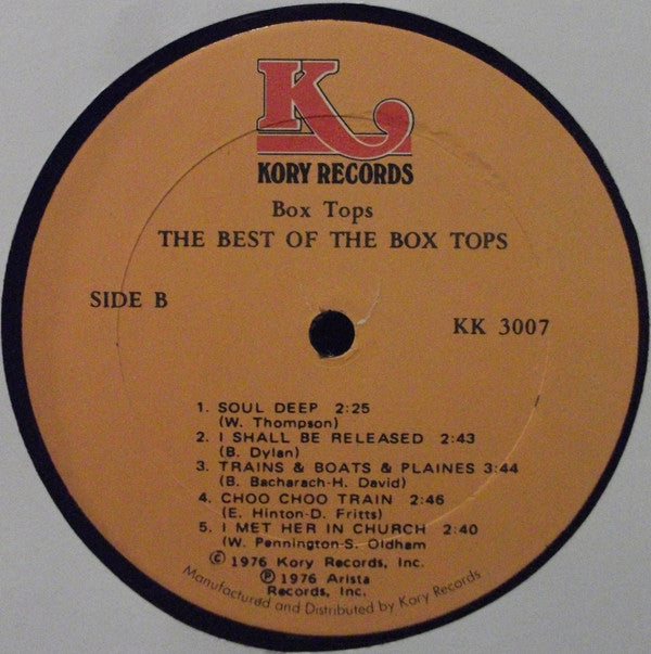 Box Tops : The Best Of The Box Tops (LP, Comp)