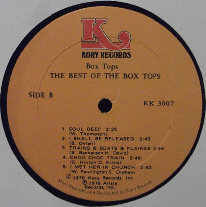 Box Tops : The Best Of The Box Tops (LP, Comp)