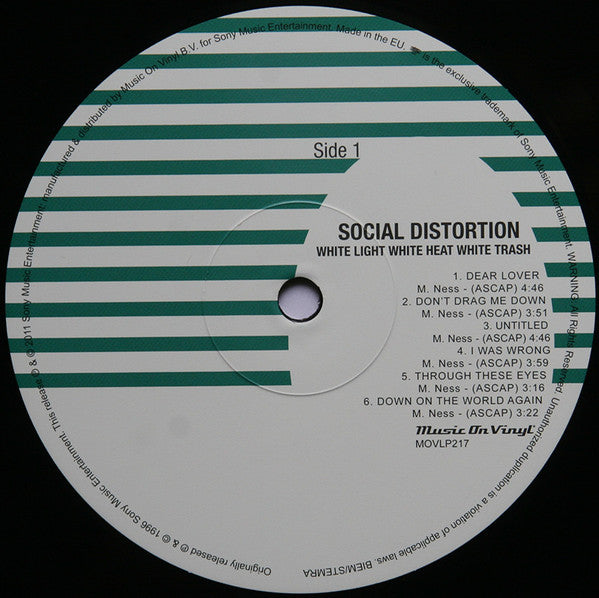 Social Distortion : White Light White Heat White Trash (LP, Album, RE, 180)