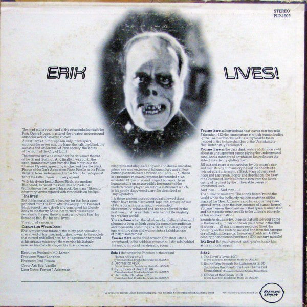 Verne Langdon : The Phantom Of The Organ (LP, Album, RP)