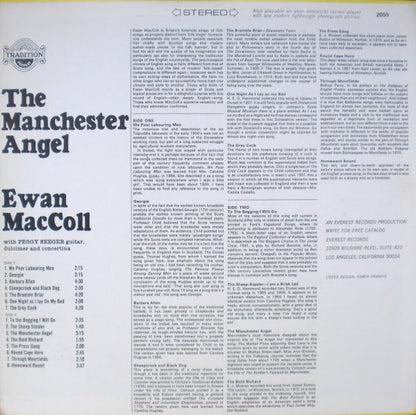 Ewan MacColl With Peggy Seeger : The Manchester Angel (LP, Album, RE)
