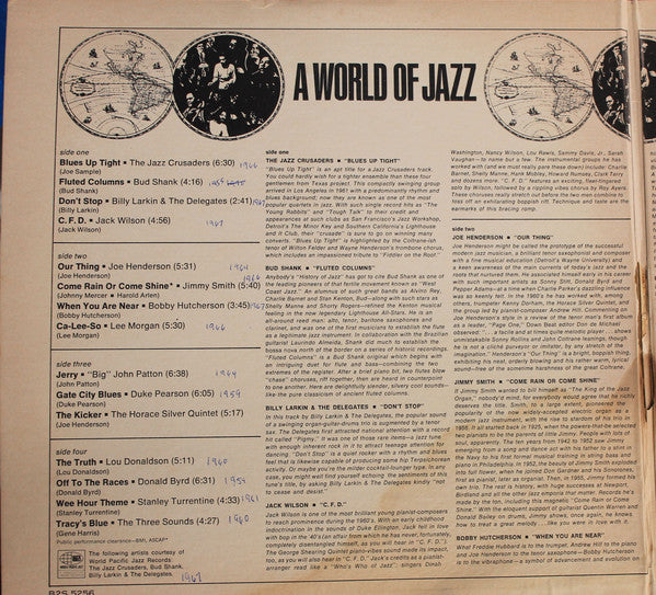 Various : A World Of Jazz (2xLP, Comp)