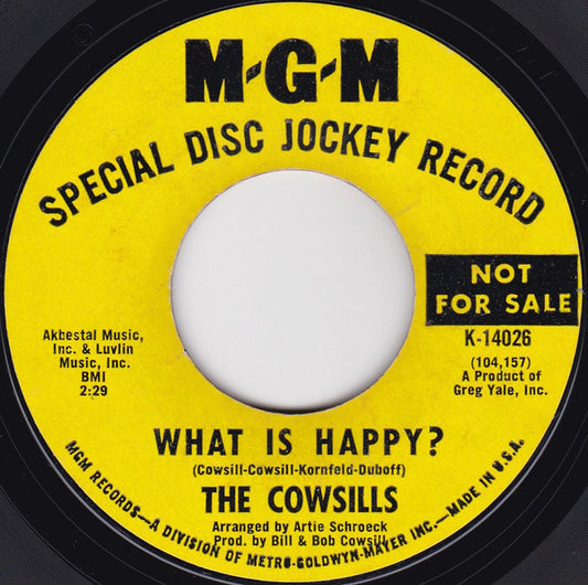 The Cowsills : Hair / What Is Happy? (7", Single, Promo)