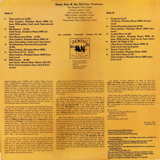 Banjo Dan And The Mid-Nite Plowboys : High Time (LP, Album)