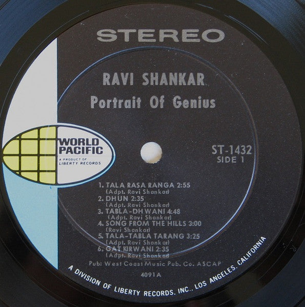 Ravi Shankar : Portrait Of Genius (LP, Album, RE, Roc)