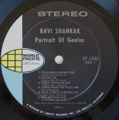 Ravi Shankar : Portrait Of Genius (LP, Album, RE, Roc)