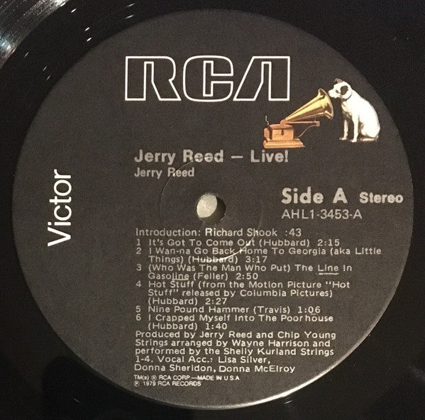 Jerry Reed Featuring Hot Stuff (4) : Live! (LP, Album)