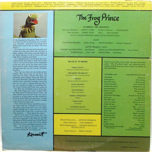 Jim Henson's Muppets* Starring Kermit The Frog : The Frog Prince (LP, Album)