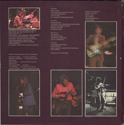 The Band : Rock Of Ages (The Band In Concert) (2xLP, Album, RE, Win)