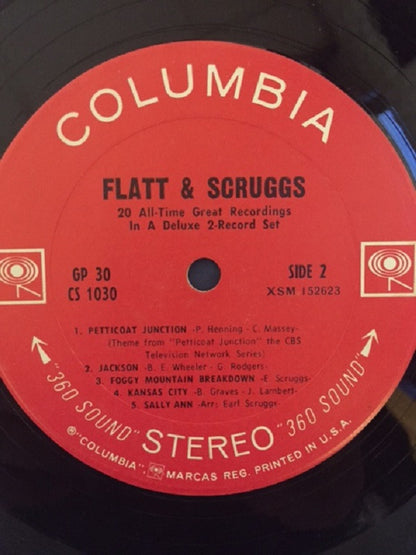 Flatt & Scruggs : Flatt & Scruggs - 20 All-Time Great Recordings In A Deluxe 2-Record Set (2xLP, Comp)