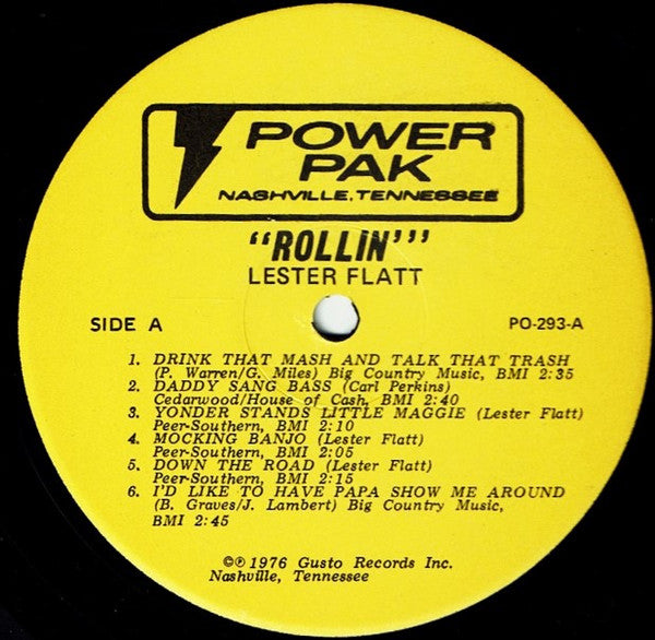 Lester Flatt : Rollin' (LP, Album)