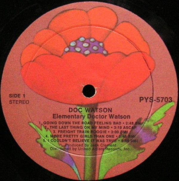 Doc Watson : Elementary Doctor Watson (LP, Album, Ter)