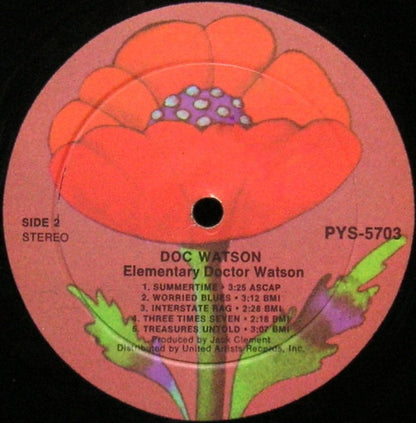 Doc Watson : Elementary Doctor Watson (LP, Album, Ter)