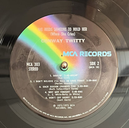 Conway Twitty : She Needs Someone To Hold Her (When She Cries) (LP, Album, Club)