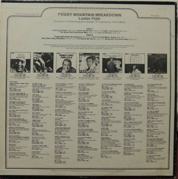 Lester Flatt : Foggy Mountain Breakdown (LP, Album, RE)