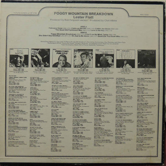 Lester Flatt : Foggy Mountain Breakdown (LP, Album, RE)