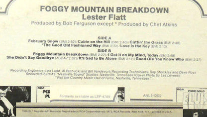 Lester Flatt : Foggy Mountain Breakdown (LP, Album, RE)