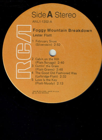 Lester Flatt : Foggy Mountain Breakdown (LP, Album, RE)