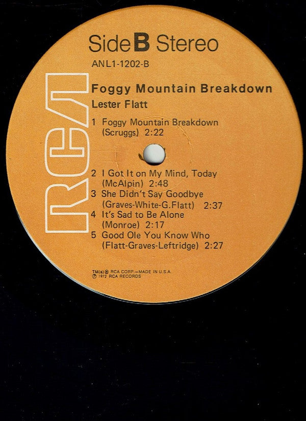 Lester Flatt : Foggy Mountain Breakdown (LP, Album, RE)