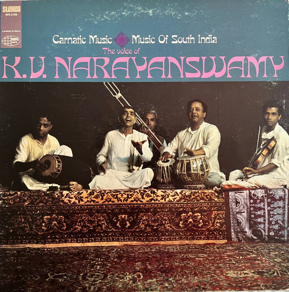 K. V. Narayanaswamy : Carnatic Music: Music Of South India - The Voice Of K. V. Narayanswamy (LP)