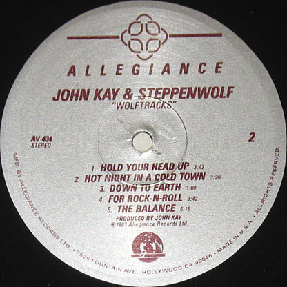 John Kay & Steppenwolf : Wolftracks (LP, Album)