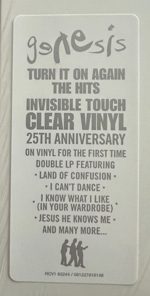 Genesis : Turn It On Again - The Hits (2xLP, Comp, RE, Cle)