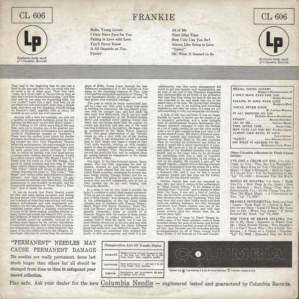Frank Sinatra : Frankie (LP, Comp, Mono, RP)